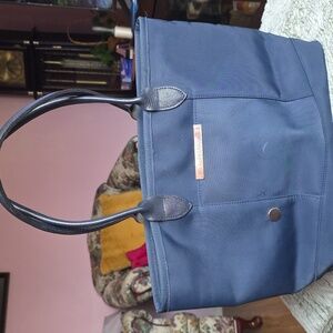 Longchamp Navy Blue Tote Bag